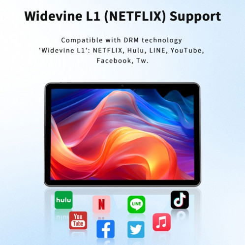 Tablette PC WiFi VASOUN E10, 4 Go + 64 Go, 10,1 pouces, Android 14 Allwinner A523 Octa Core CPU, version mondiale avec Google Play, prise américaine (gris) SV601A632-08