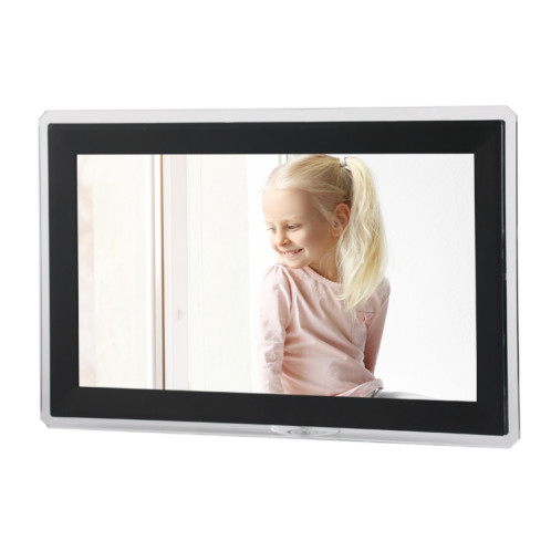 Cadre photo numérique Cloud avec écran IPS de 15,6 pouces, machine de publicité LED murale, type de prise : prise britannique (noir) SH102A367-013