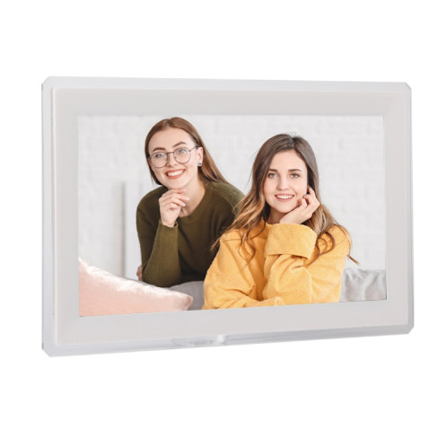 Cadre photo numérique Cloud avec écran IPS de 15,6 pouces, machine de publicité LED murale, type de prise : prise britannique (blanc) SH102B1239-013