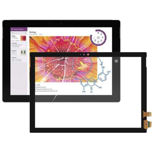 Pour Microsoft Surface Pro 3 1631 Écran tactile avec adhésif optiquement transparent OCA SH1801578-06