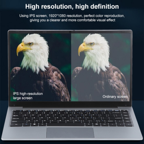 Ordinateur portable Windows 11 14 pouces, 8 Go + 512 Go, processeur Intel Core i5 de 4e génération, axe de rotation à 180 degrés (argent) SH003A651-018