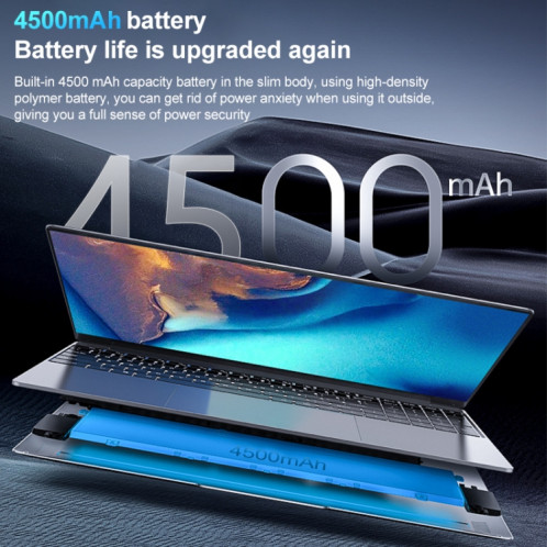 Ordinateur portable Windows 11 14 pouces, 8 Go + 512 Go, processeur Intel Core i5 de 4e génération, axe de rotation à 180 degrés (argent) SH003A651-018