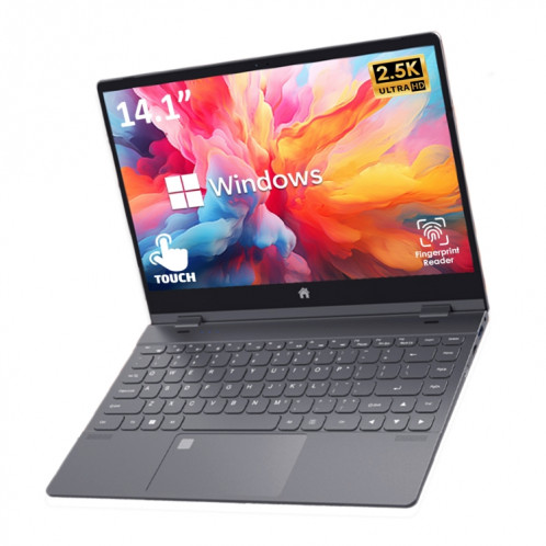 Ordinateur portable Yoga GXMO Y140N 14,1 pouces, 16 Go + 1 To, Windows 11 Intel Alder Lake N95 Quad Core, prise en charge du déverrouillage par empreinte digitale (gris métallisé) SG901A1782-08