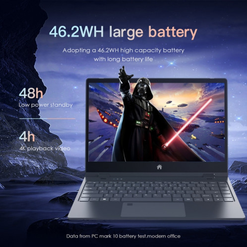 Ordinateur portable Yoga GXMO Y140N 14,1 pouces, 16 Go + 1 To, Windows 11 Intel Alder Lake N95 Quad Core, prise en charge du déverrouillage par empreinte digitale (gris métallisé) SG901A1782-08