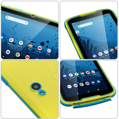 Tablette WiFi pour enfants UNIWA Boxchip Tab 8, 4 Go + 64 Go, 8 pouces Android 13 Allwinner A523 Octa Core CPU Prise en charge Google Play (Bleu) SU801A1238-010