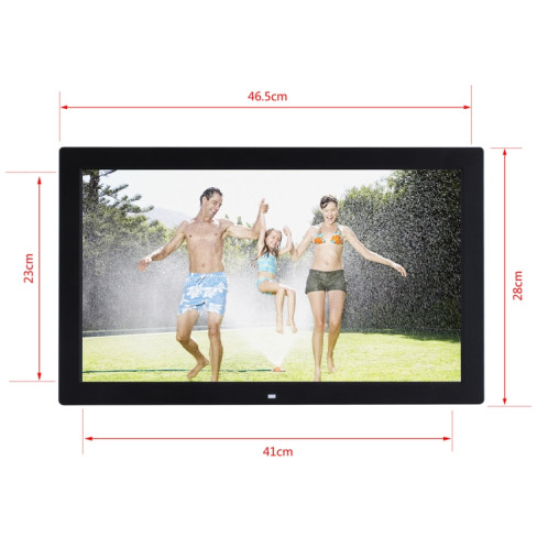 Cadre photo numérique avec écran IPS de 18,5 pouces, type de prise : prise américaine (noir) SH401A689-010