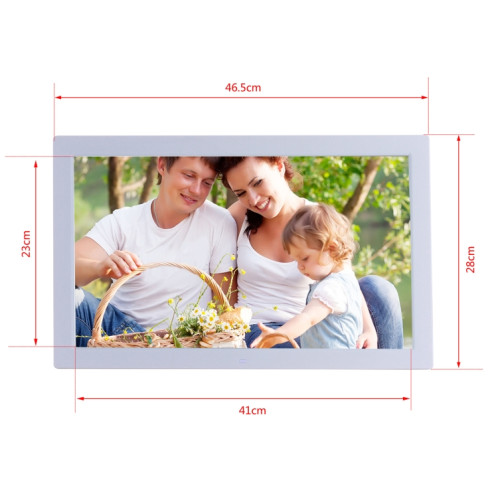 Cadre photo numérique avec écran IPS de 18,5 pouces, type de prise : prise américaine (blanc) SH401B564-010