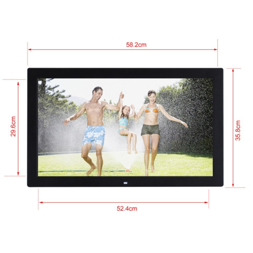 Cadre photo numérique à écran LED de 23,6 pouces, type de prise : (noir) SH602A1172-010