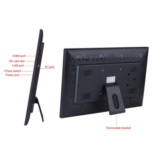 Cadre photo numérique à écran LED de 23,6 pouces, type de prise : (noir) SH602A1172-010