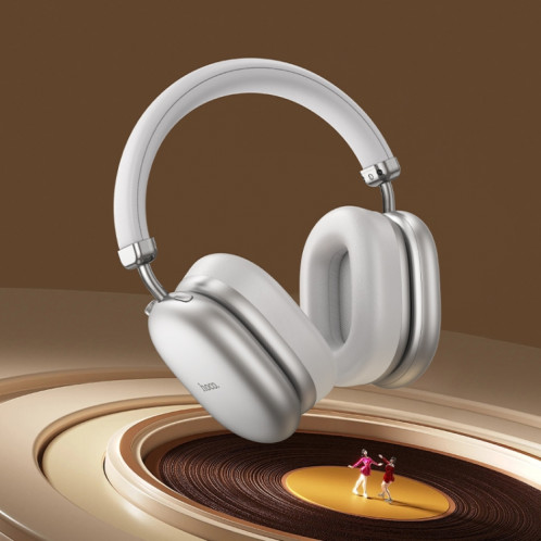 Casque de jeu Bluetooth à réduction active du bruit hoco W35 Max BT5.4 ANC (argent) SH001B1910-08