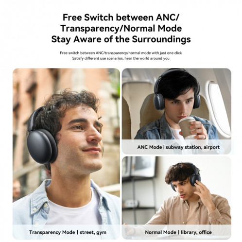 Casque d'écoute sans fil Bluetooth hybride JOYROOM JR-JH1 (noir) SJ201A828-013