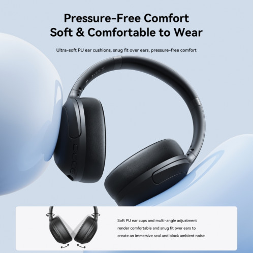 Casque sans fil Bluetooth JOYROOM JR-JH2 ANC (noir) SJ501A590-014