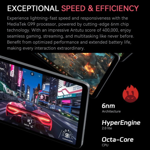 Tablette ALLDOCUBE iPlay 60 Mini Pro 4G LTE, 8 Go + 128 Go, 8,4 pouces Android 14 MTK Helio G99 Octa Core (Gris) SA201A1951-018