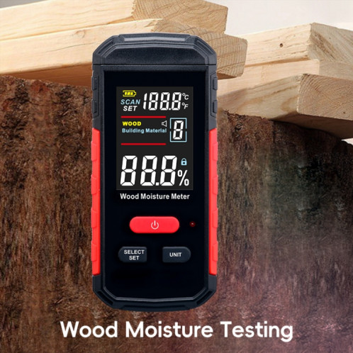 Humidimètre pour bois Wintact WT635 avec 10 vitesses SW0466586-05