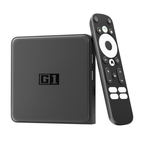 Décodeur Internet 4K HD avec processeur quad-core G1 Cortex-A55 Android 11 et télécommande, 4 Go + 32 Go () SH701A1200-012