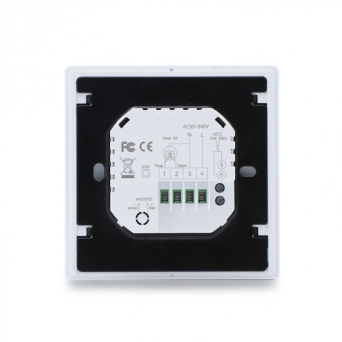 Thermostat intelligent WiFi LED pour chauffage de l'eau BHT-009GALW-MT avec Matter (noir) SH501A1770-013