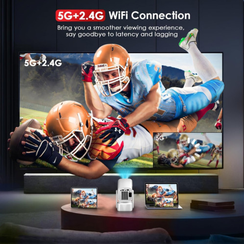 Projecteur WiFi domestique portable Y7S 720P Android 11 avec haut-parleur, processeur : Allwinner H713 () SH501B770-011