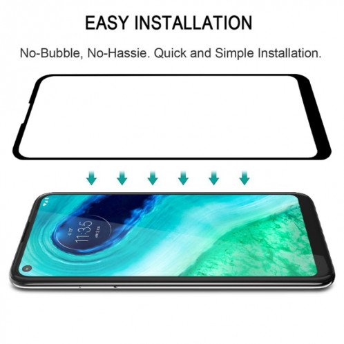 Pour Motorola Moto G Fast 25 PCS Full Glue Film en verre trempé plein écran SH2201790-08