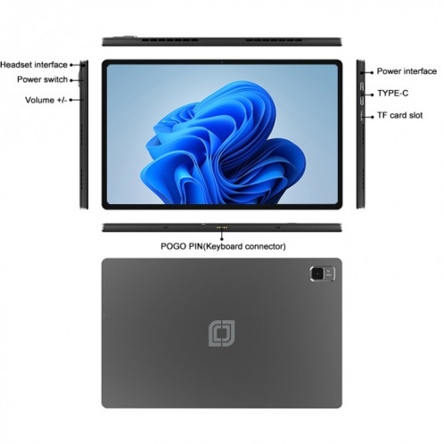 Tablette PC Jumper EZpad V12 Pro, 12 Go + 512 Go, sans clavier, 12 pouces Windows 11 Home OS Intel Arder Lake N100 Quad Core () SJ302A1415-07