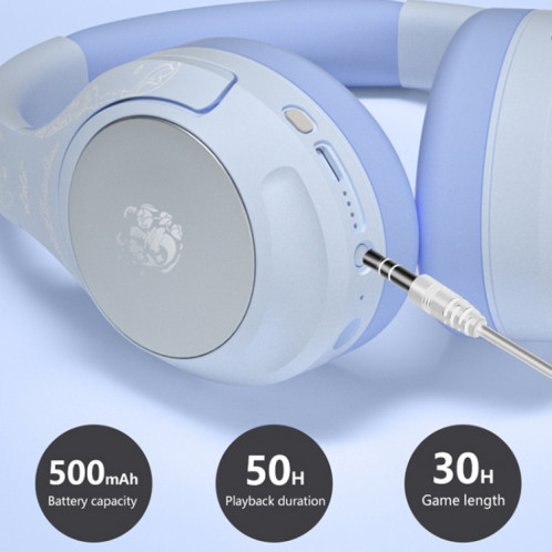 Casque sans fil Bluetooth stéréo GT2 No Delay Game HiFi Bass (bleu) SH901A1146-09
