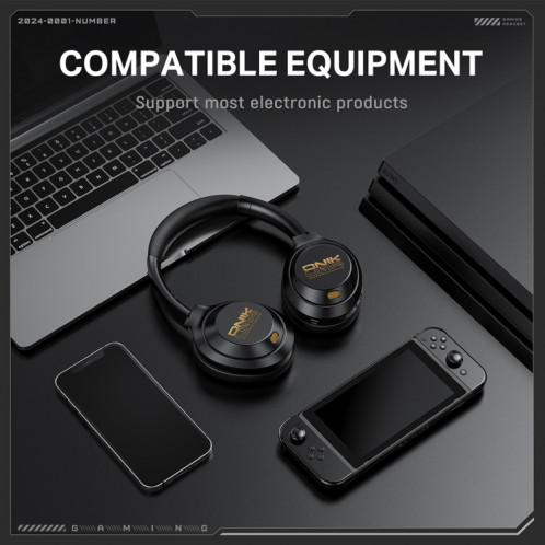 ONIKUMA GT811 Écouteurs Bluetooth sans fil à double réduction du bruit montés sur la tête (noir) SO501A1490-07