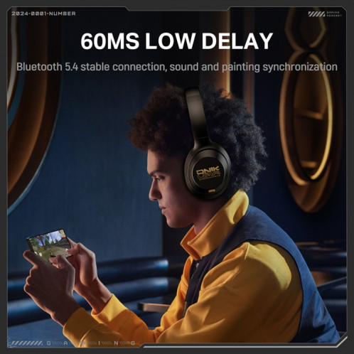 ONIKUMA GT811 Écouteurs Bluetooth sans fil à double réduction du bruit montés sur la tête (noir) SO501A1490-07