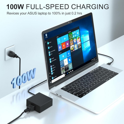 Adaptateur secteur pour ordinateur portable 100 W 20 V 5 A USB Type-C pour ASUS, prise : prise britannique SH0703970-09