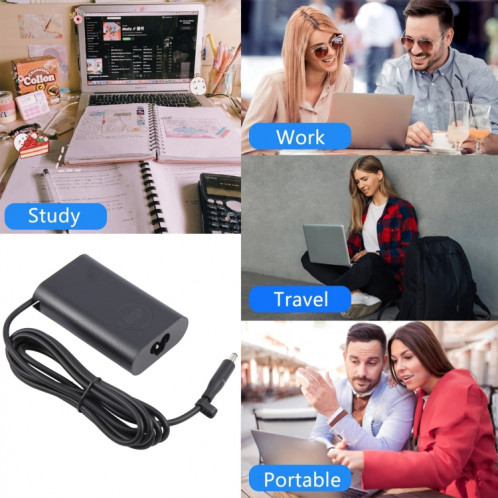 Adaptateur secteur pour ordinateur portable Dell 4,5 x 3,0, prise : , 45 W, 19,5 V, 2,31 A, prise USB Type-C SH0901904-07