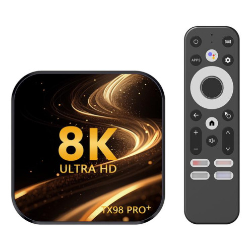 TX98 Pro+ 8K UHD Android 13 Smart TV Box avec télécommande, 4 Go + 32 Go, RK3528 Quad-Core () SH402A337-012