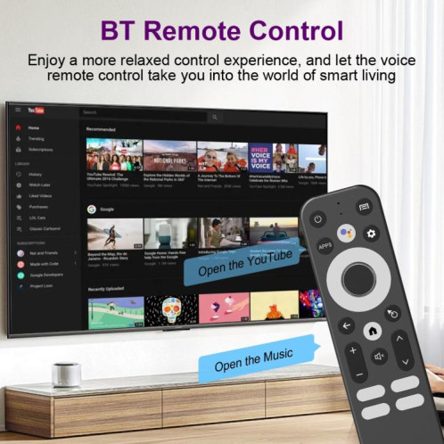 TX98 Pro+ 8K UHD Android 13 Smart TV Box avec télécommande, 4 Go + 32 Go, RK3528 Quad-Core () SH402A337-012