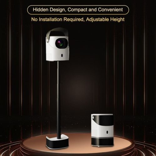Projecteur télescopique TS-2 1920 x 1080P 240ANSI HiSilicon 352 Android 9.0, prise américaine (blanc) SH701A834-014
