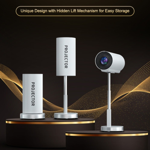 Projecteur télescopique TS-3 1280x720P 260ANSI HiSilicon 352 Android 9.0, prise britannique (blanc) SH302A1162-011