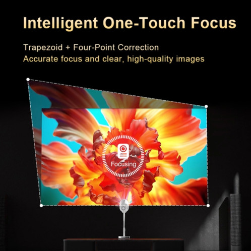 Projecteur télescopique TS-3 1280x720P 260ANSI HiSilicon 352 Android 9.0, prise britannique (blanc) SH302A1162-011