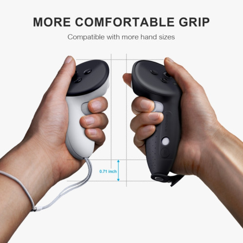 Housse de protection pour contrôleur Meta Quest3 / 3S BOBOVR G3 Plus V2.0 (noir) SH701A1281-07