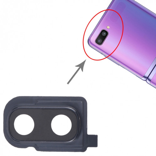 Pour Samsung Galaxy Z Flip SM-F700F 10 pièces Cache objectif caméra arrière (Noir) SH601A1216-04