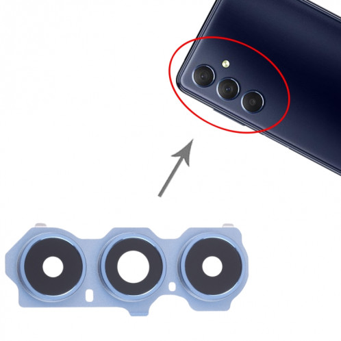 Pour Samsung Galaxy M54 SM-M546B 10 pièces couvercle d'objectif de caméra arrière (bleu) SH702A69-04