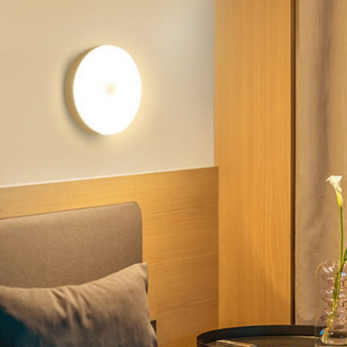 Lampe de chevet intelligente à LED à induction pour le corps humain avec interrupteur (lumière blanche) SH301A776-07