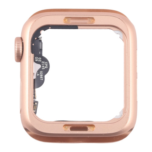 Pour Apple Watch Series 4 40MM LTE Plaque de cadre central en alliage d'aluminium avec câble flexible Crown Spin Axis (or) SH301B1798-06