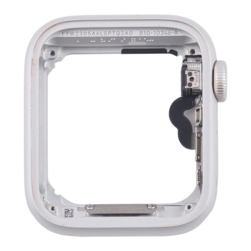 Pour Apple Watch Series 5 40MM LTE Plaque de cadre central en alliage d'aluminium avec câble flexible Crown Spin Axis (argent) SH302C62-06