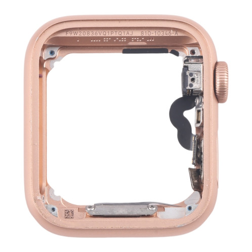 Pour Apple Watch SE 2020 40MM LTE Plaque de cadre central en alliage d'aluminium avec câble flexible Crown Spin Axis (or) SH303B107-06