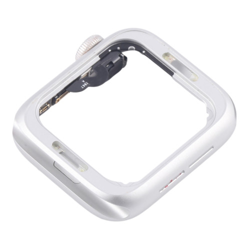 Pour Apple Watch SE 2020 40MM LTE Plaque de cadre central en alliage d'aluminium avec câble flexible Crown Spin Axis (argent) SH303C350-06