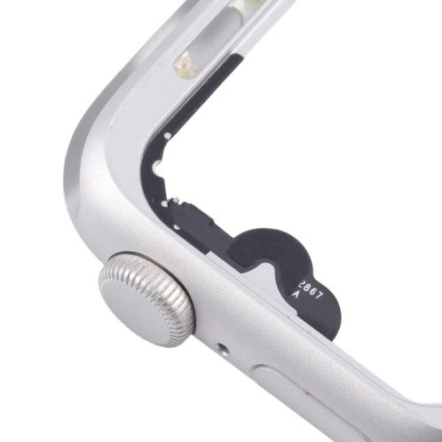 Pour Apple Watch SE 2020 40MM LTE Plaque de cadre central en alliage d'aluminium avec câble flexible Crown Spin Axis (argent) SH303C350-06