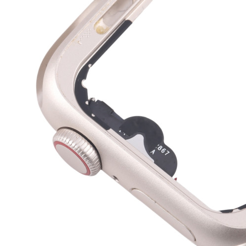 Pour Apple Watch SE 2022 40MM LTE Plaque de cadre central en alliage d'aluminium avec câble flexible Crown Spin Axis (Starlight) SH801B75-06