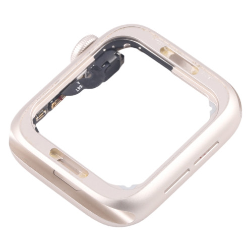 Pour Apple Watch SE 2022 44MM LTE Cadre central en alliage d'aluminium avec câble flexible Crown Spin Axis (Starlight) SH803B1575-06