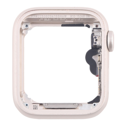 Pour Apple Watch SE 2022 44MM GPS Cadre central en alliage d'aluminium avec câble flexible Crown Spin Axis (Starlight) SH804B348-06