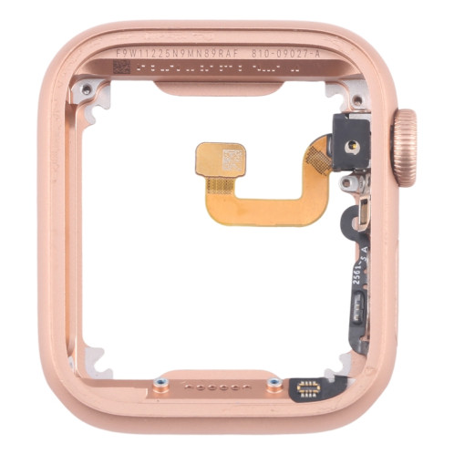 Pour Apple Watch Series 6 40MM LTE Cadre central en alliage d'aluminium avec câble flexible Crown Spin Axis (or) SH301B22-06