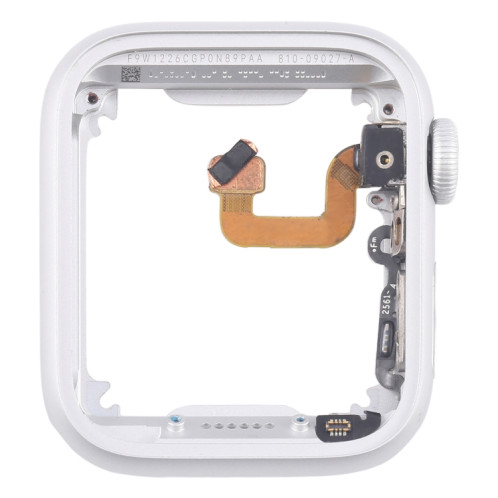 Pour Apple Watch Series 6 40MM LTE Plaque de cadre central en alliage d'aluminium avec câble flexible Crown Spin Axis (argent) SH301C566-06
