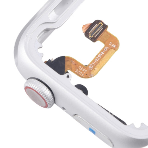 Pour Apple Watch Series 6 40MM GPS Cadre central en alliage d'aluminium avec câble flexible Crown Spin Axis (argent) SH303C133-06