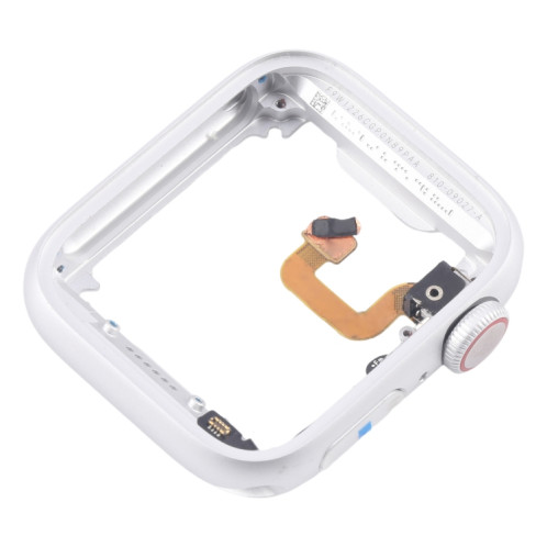 Pour Apple Watch Series 6 44MM GPS Cadre central en alliage d'aluminium avec câble flexible Crown Spin Axis (argent) SH304C445-06