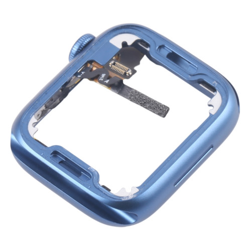 Pour Apple Watch Series 7 41MM LTE Plaque de cadre central en alliage d'aluminium avec câble flexible Crown Spin Axis (bleu) SH401B622-06